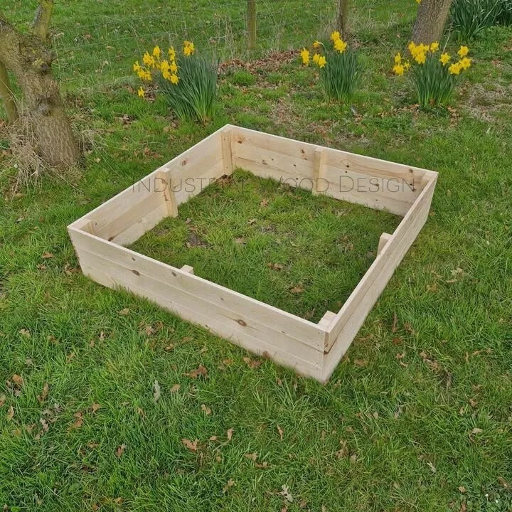 Raised Bed Planter - L:120cm W:120cm H:30cm Square- ECO FRIENDLY Vegetable Garden Bed Herbs Flower.