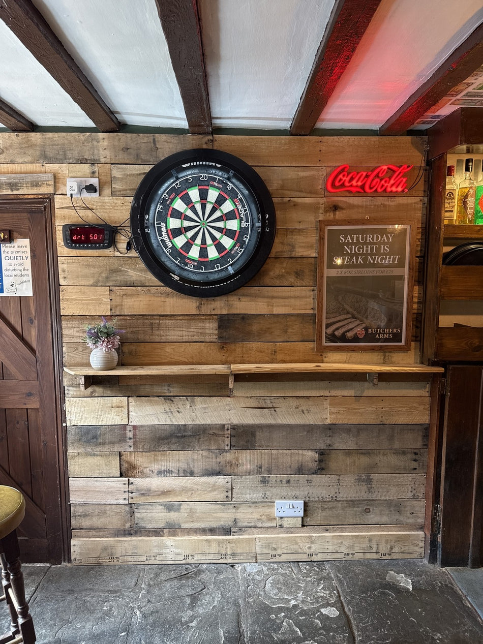 1m²-Reclaimed Pallet Wood FREE P&P - Wall Cladding Recycled Timber Planks Boards