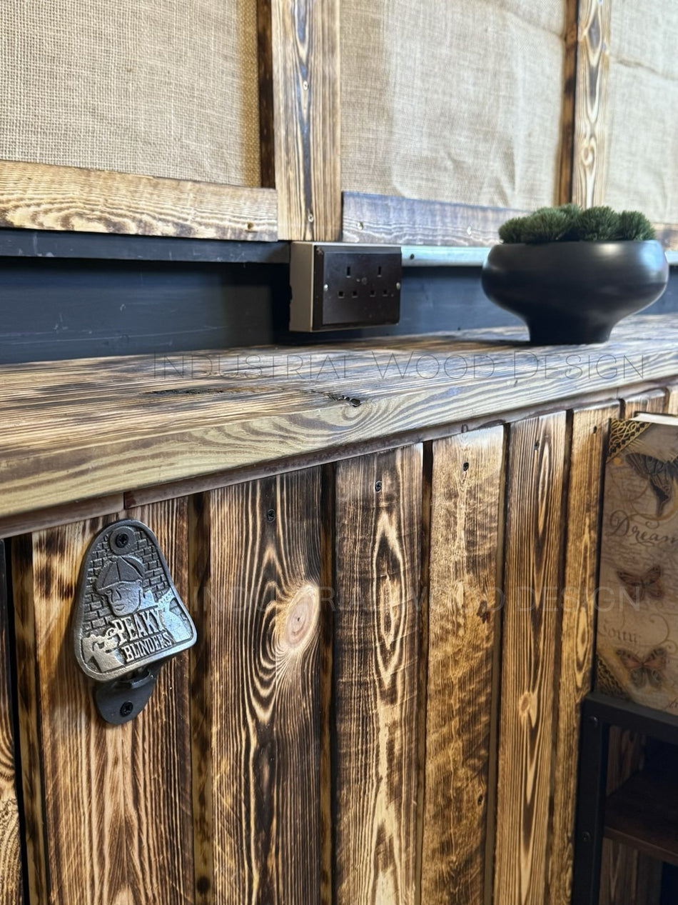 Scorched Reclaimed Pallet Wood