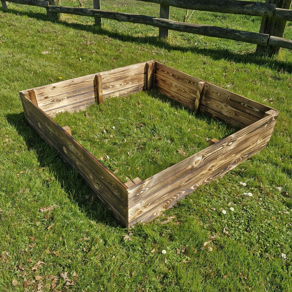 Raised Bed Planter - L:120cm W:120cm H:60cm Square - Eco Treated Vegetable Garden Bed Herbs Flower