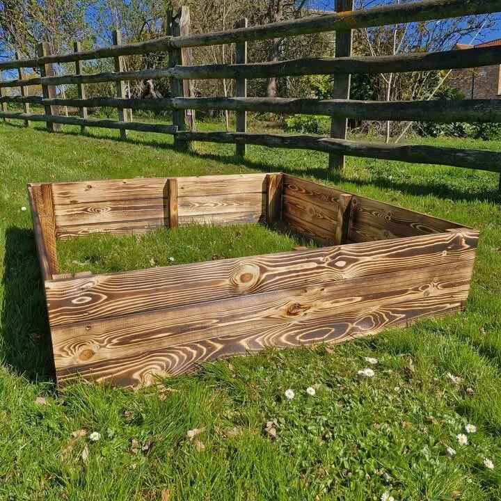 Raised Bed Planter - L:120cm W:120cm H:60cm Square - Eco Treated Vegetable Garden Bed Herbs Flower